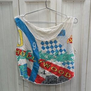 Hollywood Santa Anita vintage Graphic Sleeveless Top